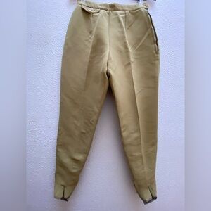 Bogner Tan Elastic Stirrup Pants Size 14 Regular